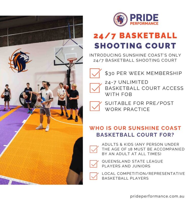 24/7 Shooting Court: Introducing Sunshine Coast's Only 24/7 Basketball Shooting Court